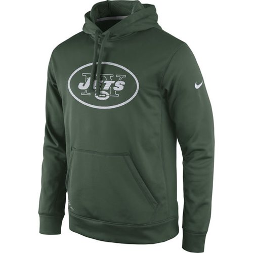New York Jets Nike Practice Performance Pullover Hoodie Green - Click Image to Close